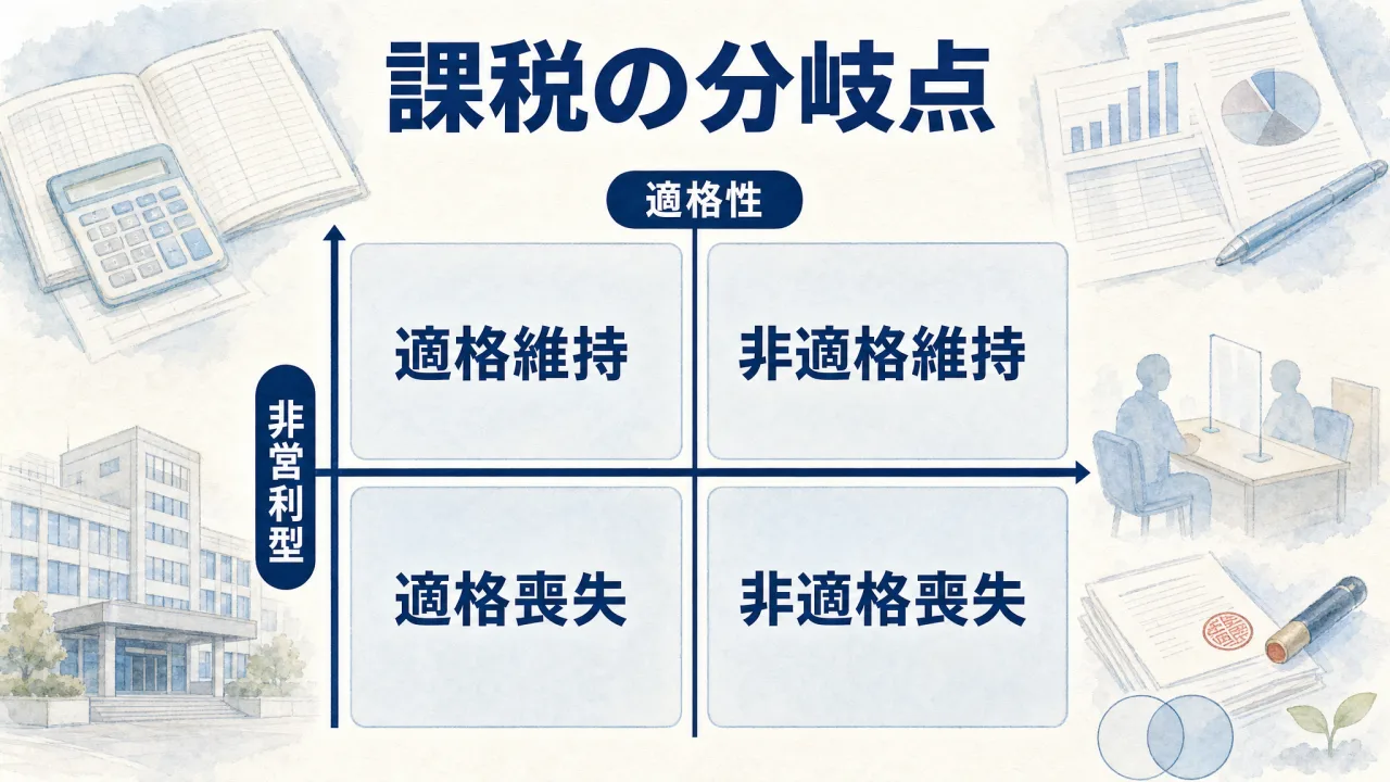 適格合併の判定と非営利型要件の維持のポイント