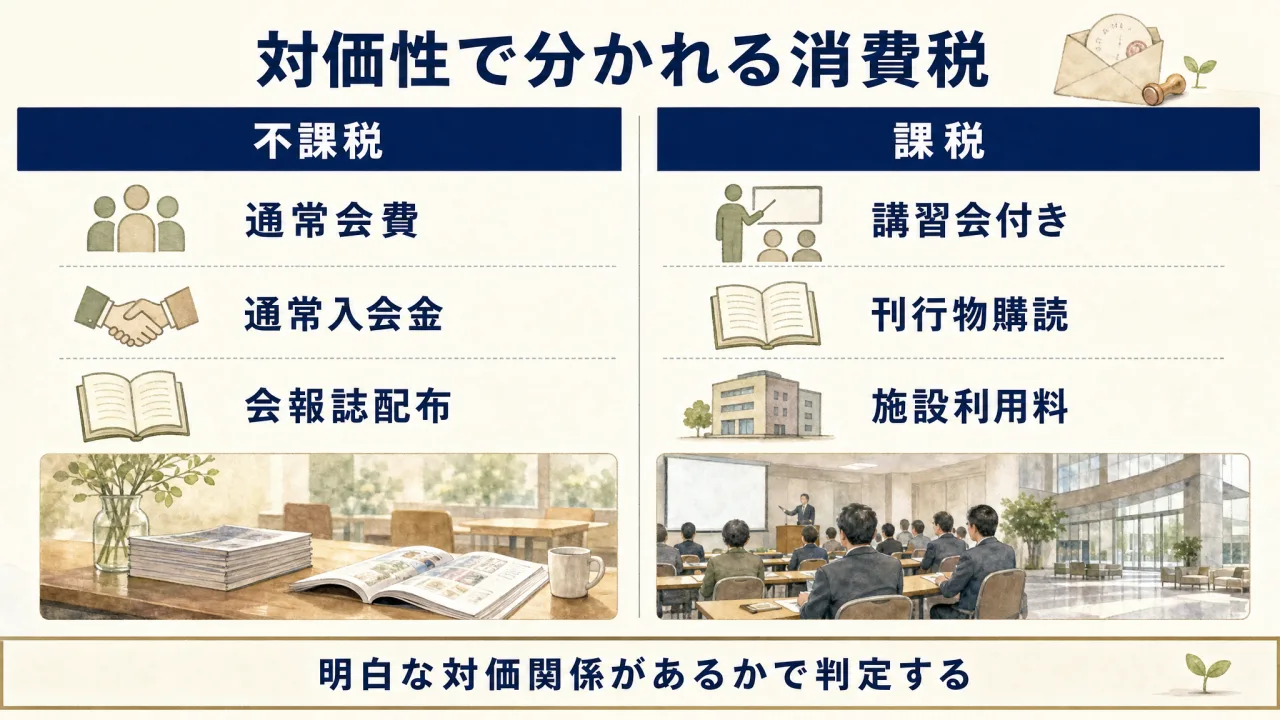 消費税における対価性判定の流れ