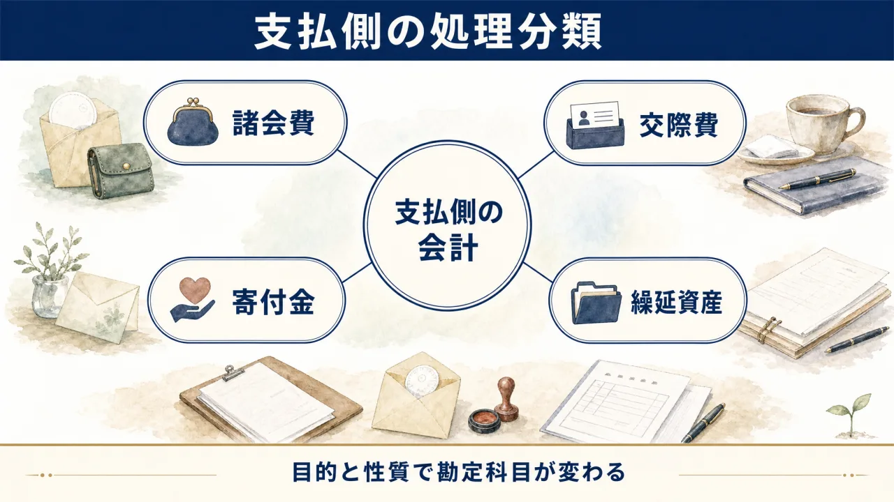 会員側における会費・入会金の会計処理区分