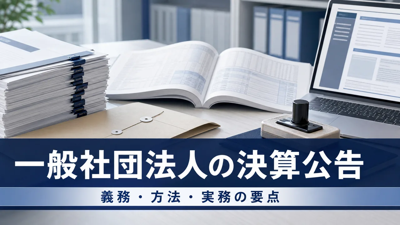 一般社団法人の決算公告｜貸借対照表の公告義務・方法・怠った場合の過料