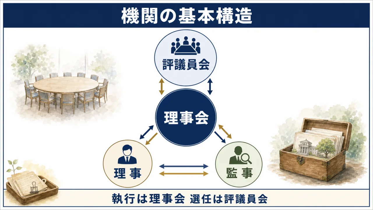 一般財団法人の機関の基本構造
