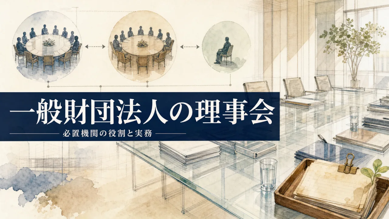 一般財団法人の理事会｜必置機関としての権限・運営・一般社団法人との違い