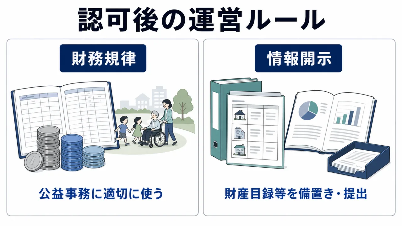 新制度で加わった財務規律と情報開示