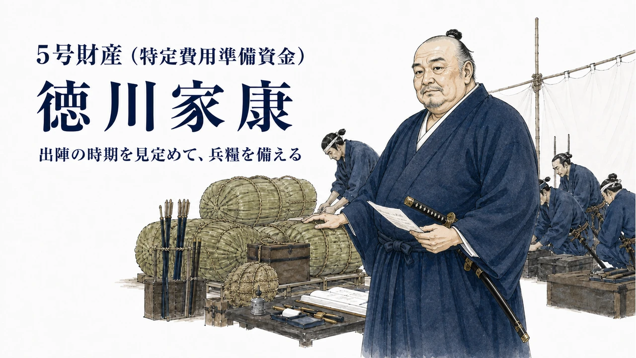 5号財産 特定費用準備資金――出陣の時期を見定めて兵糧を備える徳川家康