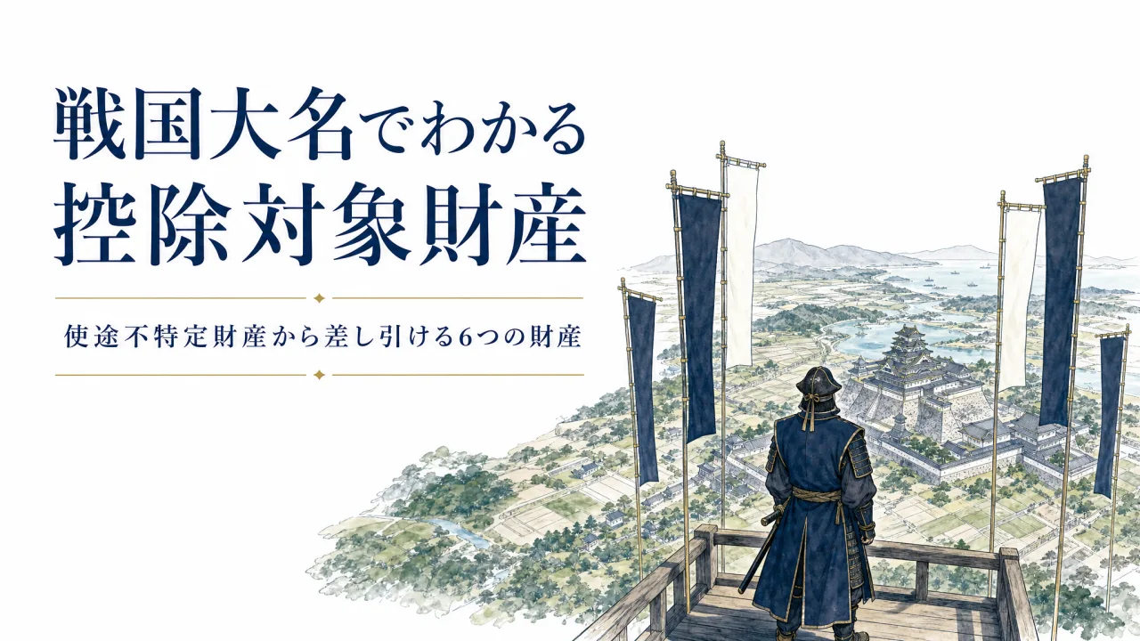 戦国大名でわかる控除対象財産｜公益法人の使途不特定財産から差し引ける1号財産から6号財産（指定寄附資金）