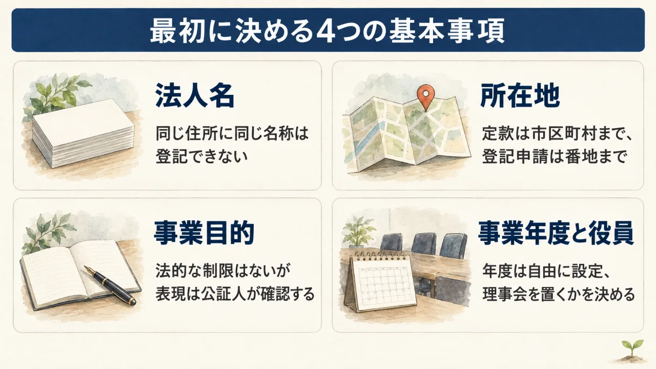 法人の設計図を描く