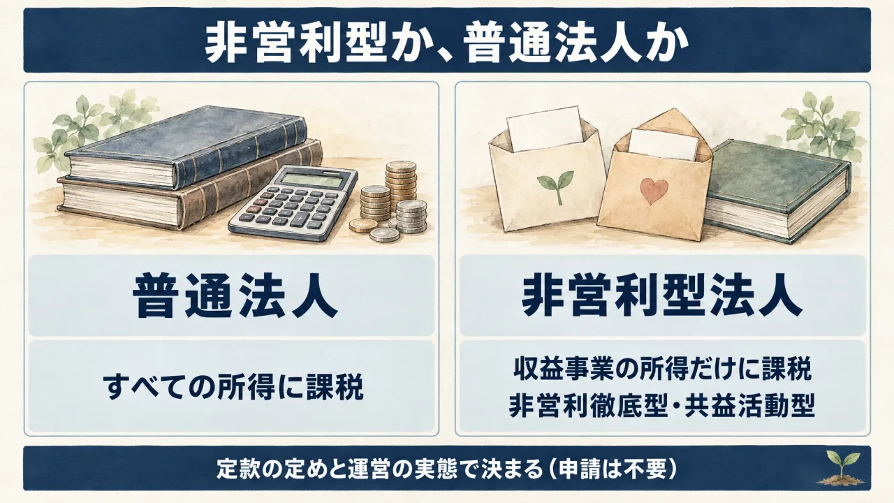非営利型か普通型か