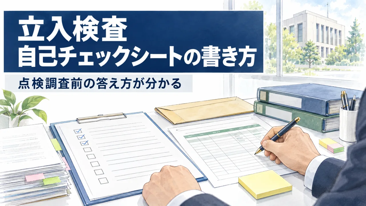 公益社団・財団法人の立入検査「自己チェックシート」の書き方｜点検調査の流れと各項目の確認ポイント（DL付き）